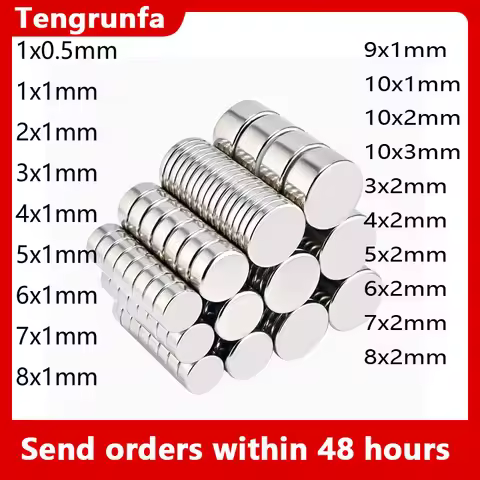 Round Micro Magnets 1x0.5 1x1 2x1 3x1 4x1 5x1 6x1 7x1 8x1 10x1 mm refrigerator magnet 2*3 3*2 4*3 5*