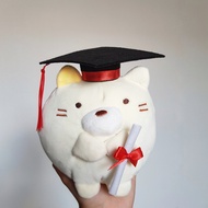 [SG SELLER] 16cm Sumikko Gurashi Neko Graduation Plush (small)