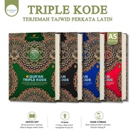 Al Quran Triple Code A5 HC Translation Transliteration Tajweed Color Code Al Quran Memorization Rasm