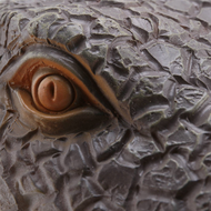 (BIGY) 1 Piece Crocodile Head Courtyard Pond Floating Animal Ornaments Outdoor Decor Gardening Croco