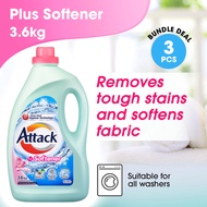 Attack Plus Softener Liquid Laundry Detergent 3.6kg (Set of 3)
