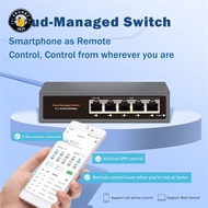 {TB & Bag } Hi-S21-5G Cloud Managed Ethernet ,WEB/APP Cloud Managed Gigabit Ethernet Network 5 Port 