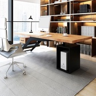 loft工業風書桌書房辦公桌電腦桌鐵藝實木個人經理桌設計師老板桌