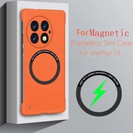 For OnePlus 13 Frameless Magnetic Wireless Charging Case For OnePlus 13 OnePlus 13 5G Wireless Charg