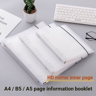 Bill Storage Folder a5 Binder 6 Holes HD Inner Page Multi-Layer Insert Folder A4 Folder b5 Invoice F