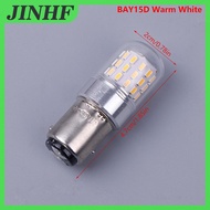 JINHF 3W 10-30V Ba15D 15S Y15D LED Bóng Đèn T18 Thuyền Navigation Tàu Thuyền Ánh Sáng Bóng Đèn Marin