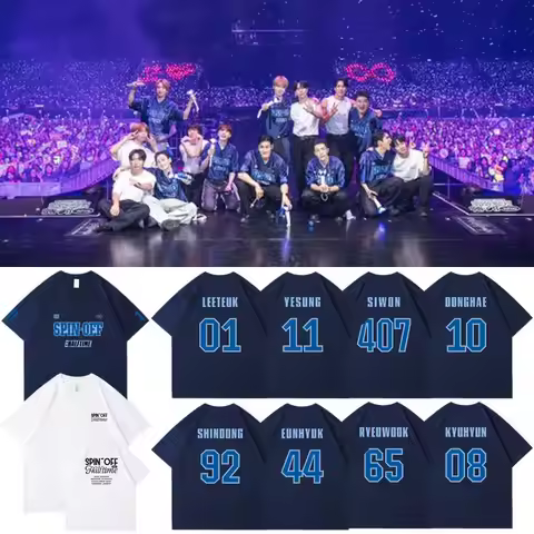 Super Junior Same T Shirt 2024 SUPER SHOW SPIN-OFF : Halftime Tops Tee Kpop Choi Siwon Eun Hyuk Summ