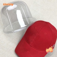 UMISTY Bucket Hat Storage , Brimless Cap 50-57cm Baseball Hat Display Rack,  Inner Support PVC Trans
