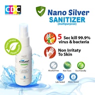 MULTIPURPOSE SANITIZER 50ML NANO SILVER ~ Alcohol free,Water based,Air Mist Sanitizer,Hand Sanitizer