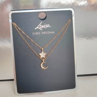 Lovisa Star Moon Rhinestone Necklace Set