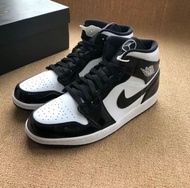 全新正品🔥Air Jordan 1 Mid SE ASW''Black and White‘’ 黑白熊貓 漆皮