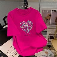 Clothing Fashion Plus Size Top Printed T-Shirt S-3XL Letter Loose T Korean Version Fashionable Versa