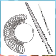 3PCS Ring Sizer Measuring Tool Kit Ring Gauges with Finger Sizer Mandrel Ring Sizer for Jewelry Sizi