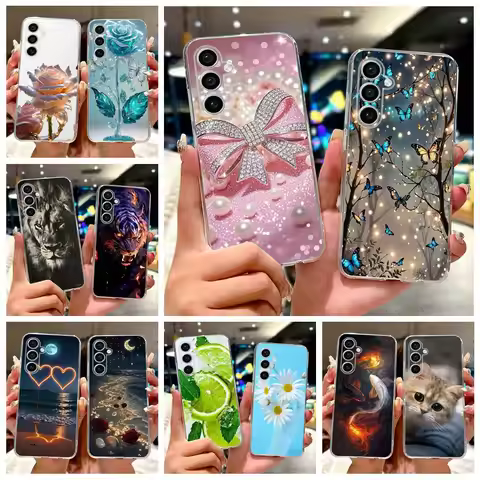For Samsung Galaxy S25 Plus Case S25 Edge New Luxury Painted Cover Soft Silicone Case For Samsung S2