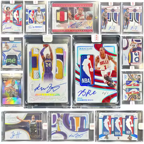 PANINI basketball Signature patch collection card bricks DIY homemade Kobe Bryant James Curry McCain