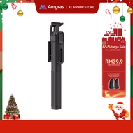 Amgras Tripod S02 Portable Tripod for Mobile Phones with 360° Rotation and Adjustment 1750mm Bluetoo