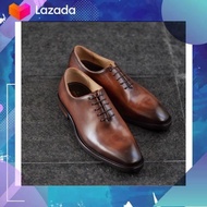 502-3 👞 Arcobareno WholeCut Patina Paint Formal Shoe ที่ดีที่สุดกับหนัง vegetable tanned leather แท