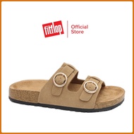 FITFLOP_Lulu Adjustable Suede Womens Sandals (SX888-1) รองเท้าแตะผู้หญิง Cork Comfortable Flat Sanda