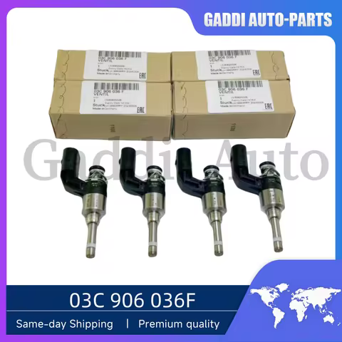 4PCS 03C906036M 03C906036F Fuel Injectors ForEOS Golf Jetta Passat Seat 1.4T EA111 Engine Parts 03C9