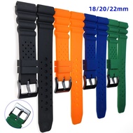 Soft Silicone Rubber Watch Strap Band 18mm 20mm 22mm for SEIKO 5 Diver Diving Tuna Samurai Submariner Bracelet Men Big Size Long Watch Strap