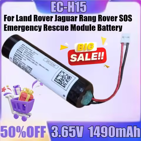 New EC-H15 JBA2-70720-AA 3.65V 1490mAh 3490mAh Battery for Land Rover Jaguar Rang Rover SOS Emergenc
