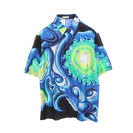 【สินค้ามือสอง】 ดิออร์ Dior DIOR × KENNY SCHARF เสื้อเชิ้ตแขนสั้น ผ้าไหมผสมคอตตอน สำหรับผู้ชาย สภาพ A