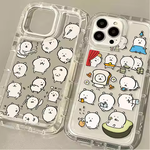 Cartoon Cute Fun Bear Soft Case For Samsung Galaxy S20 Plus S25 Ultra S24 S23 S22 S21 FE A15 A35 A55