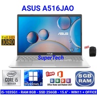 LAPTOP ASUS A516JAO i5-1035G1|RAM 8GB|SSD 256GB|15.6"|WINDOWS+OFFICE