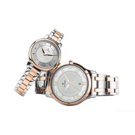 Titan Bandhan Silver White Dial Stainless Steel Pair Watches 17752481KM01