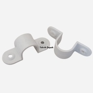 Clipsal PVC Clamp 32 mm White Electric Paralon Pipe Clamp 32 mm Saddle Conduit