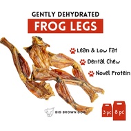 Dehydrated Frog Leg Treats Chews (Dog Treats, Cat Treats, Pet Treats) by BigBrownDog Big Brown Dog