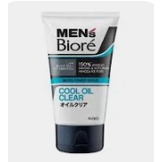 Biore Men's Facial Wash 100ml - Brightens, Removes Oil, and Refreshes