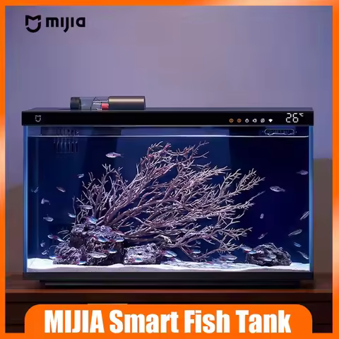 MIJIA Smart Fish Tank, APP Smart Feeding + Lighting Mode Triple Filtration System Ecological Monitor