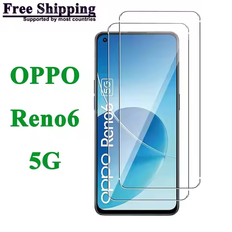 Screen Protector For OPPO Reno6 5G, Tempered Glass High Aluminum HD Crystal 9H Transparent Clear Ant