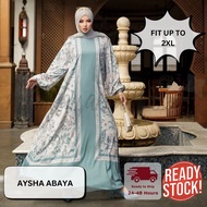 ★Mishkah Apparels★ AYSHA Abaya (Exclusive) - Silk Doff Modest Muslimah Apparels Jubah fit up to 2XL