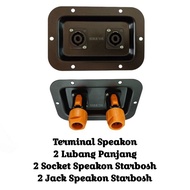 Terminal 2-Hole LongSPEAKON + 2 Sockets StarboshSPEAKON + 2 Jacks StarboshSPEAKON