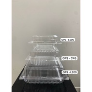 Square Disposable Food Container Ops-C45/Ops-L200/Ops-L500(10pieces)
