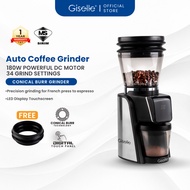 [SIRIM Certified](New Arrival) Giselle Digital Coffee Bean Grinder | Conical Burr | 34  Grind Settin