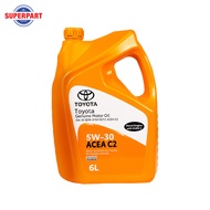 น้ำมันเครื่อง-TOYOTA-แท้ห้างTY-5W30_C2 มีให้เลือก2 ขนาด ขนาด1L(08880-80086) ขนาด 6L (08880-80087)