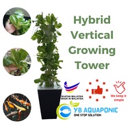 YB Aquaponic Hybrid Vertical Growing Outdoor System DIY Set Home Plant Balcony Plants Kits Sistem Hi