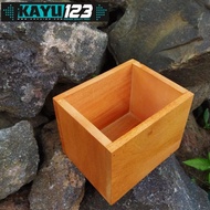 Wooden Tray 25x18.3x25 cm Wooden Tray Wooden Storage Box