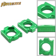 Motorcycle Rear Chain Adjuster Axle Blocks for KAWASAKI KX 125 250 250F 450F KLX450R Tensioner Motoc