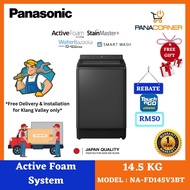 (FREE SHIPPING & INSTALL KL SEL ONLY) Panasonic 14KG Inverter & Hot Wash Top Load Washer NA-FD145V3B