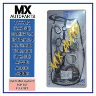TOYOTA CAMRY 2.0 2.4 ACV30 ACV40 ESTIMA 2.4 ACR30 ACR50 ALPHARD ( 2AZ-FE ENGINE ) HEAD TOP / FULL OV