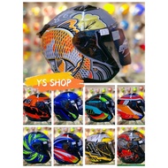 Helmet Gracshaw Gennex G535 💯ORIGINAL HOpen FaceDouble Visor