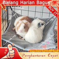 FAYSHOWSG Guinea Pig Hammock, Double-sided Breathable Hamster Hammock, Hanging Skin-Friendly 4 Hooks