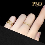 [Ai Mega Jewelery New 916th Gold Ring Budget Pure Gold Wave Ring Gold Zig Zag Ring