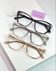 Kacamata fashion wanita model cat eye lensa antiradiasi dan lensa photocromic berubah warna saat te