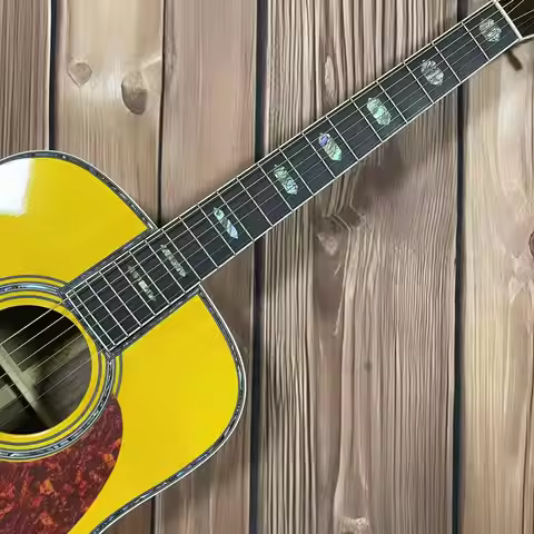 New store opening limited time discount 41 inch D45 series surface yellow glossy paint acoustic acou