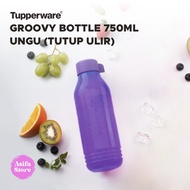 nando rizki- tupperware groovy bottle 750ml - botol minum lucu unik - ungu (ulir)
